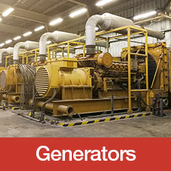 DPF and DOC recycling for diesel generators