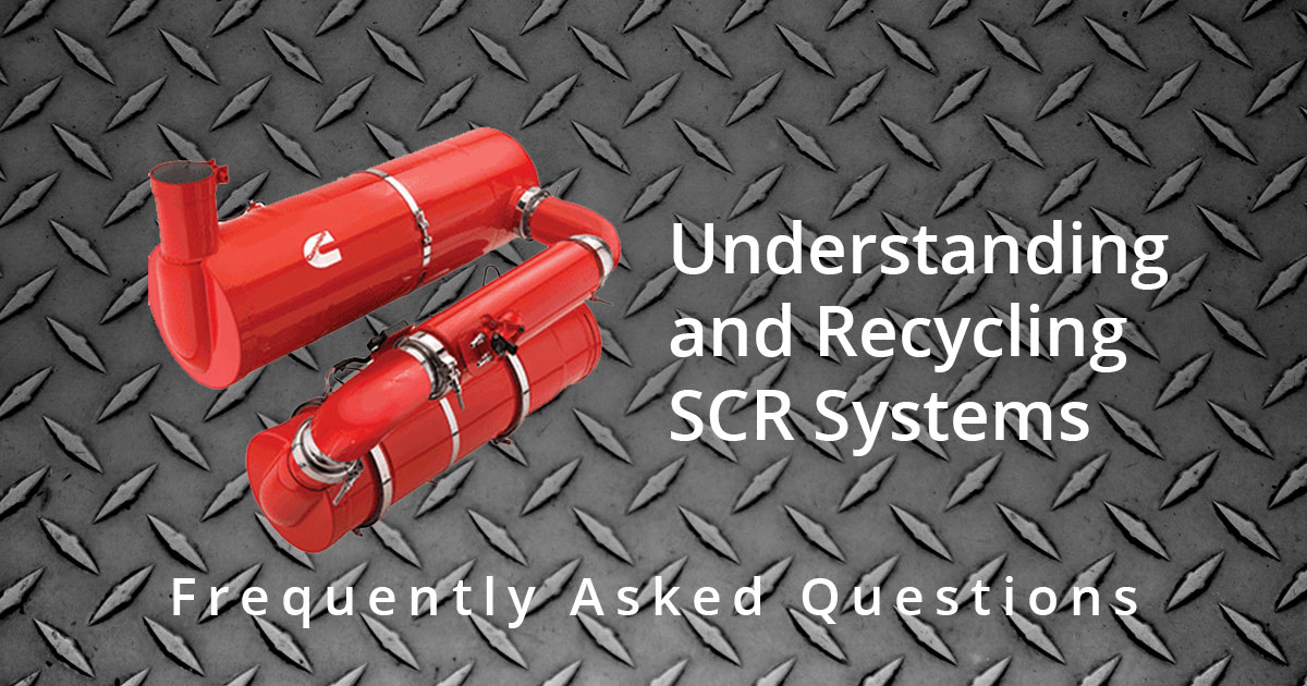 Recycling SCR systems - FAQ