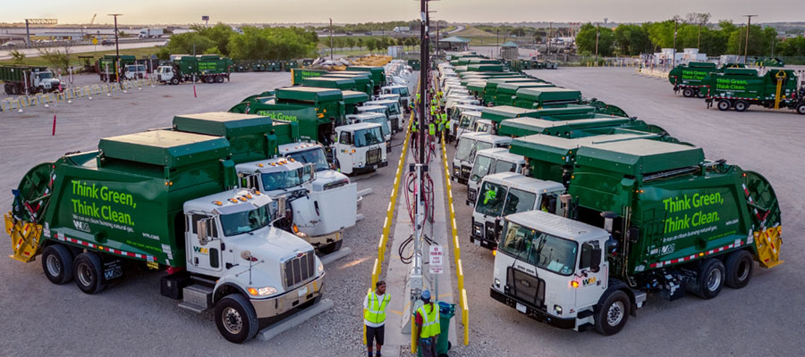 Waste Management Natural Gas Refuse Trucks